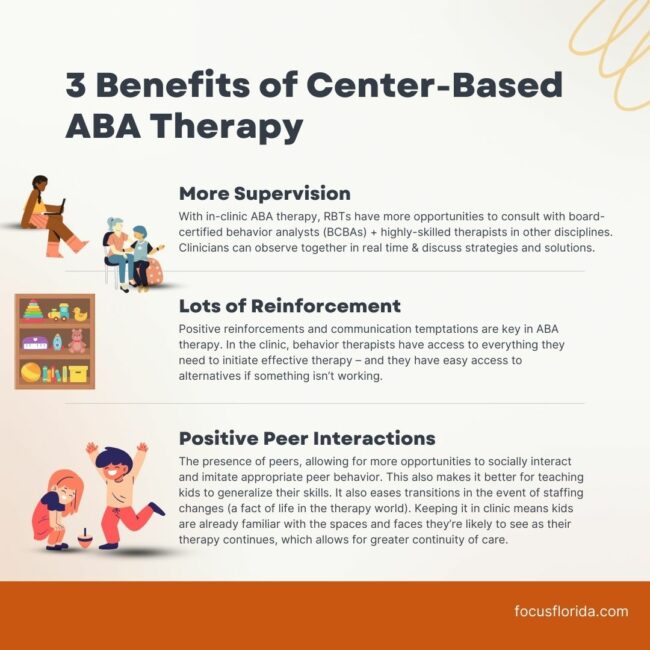 Benefits of "Center-Based" Fort Myers ABA Therapy - Focus Therapy