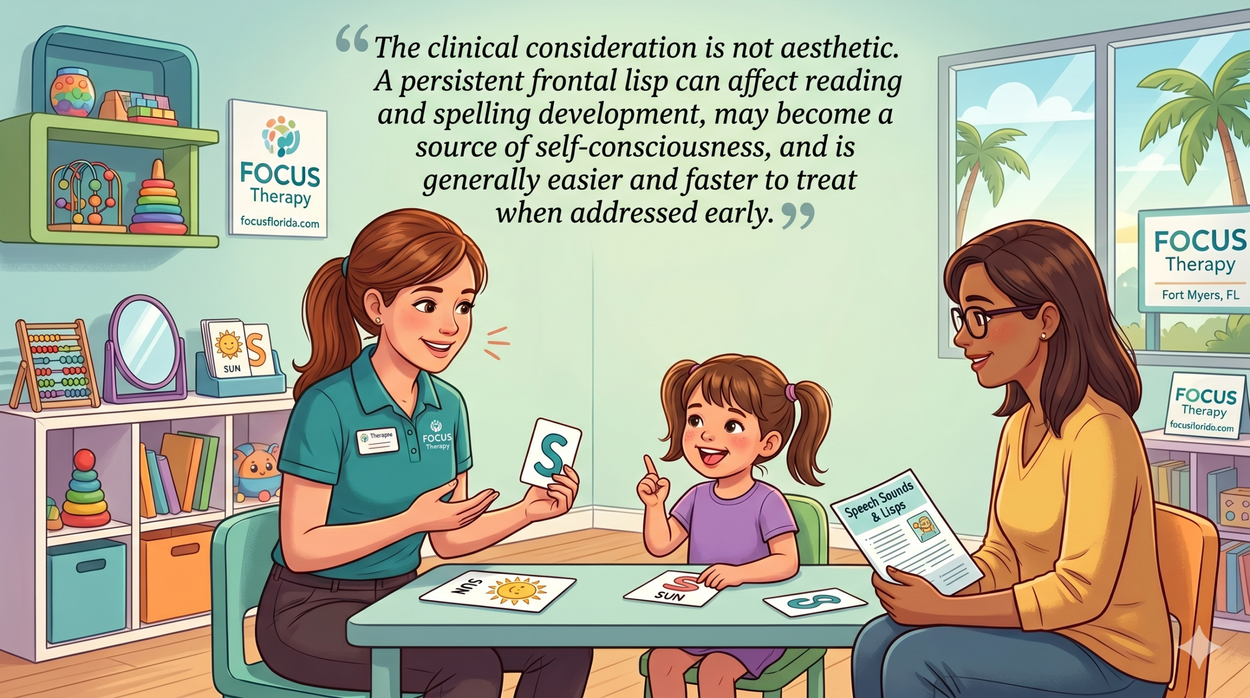 Fort Myers speech therapist talks persistent frontal lisp and other speech sound concerns