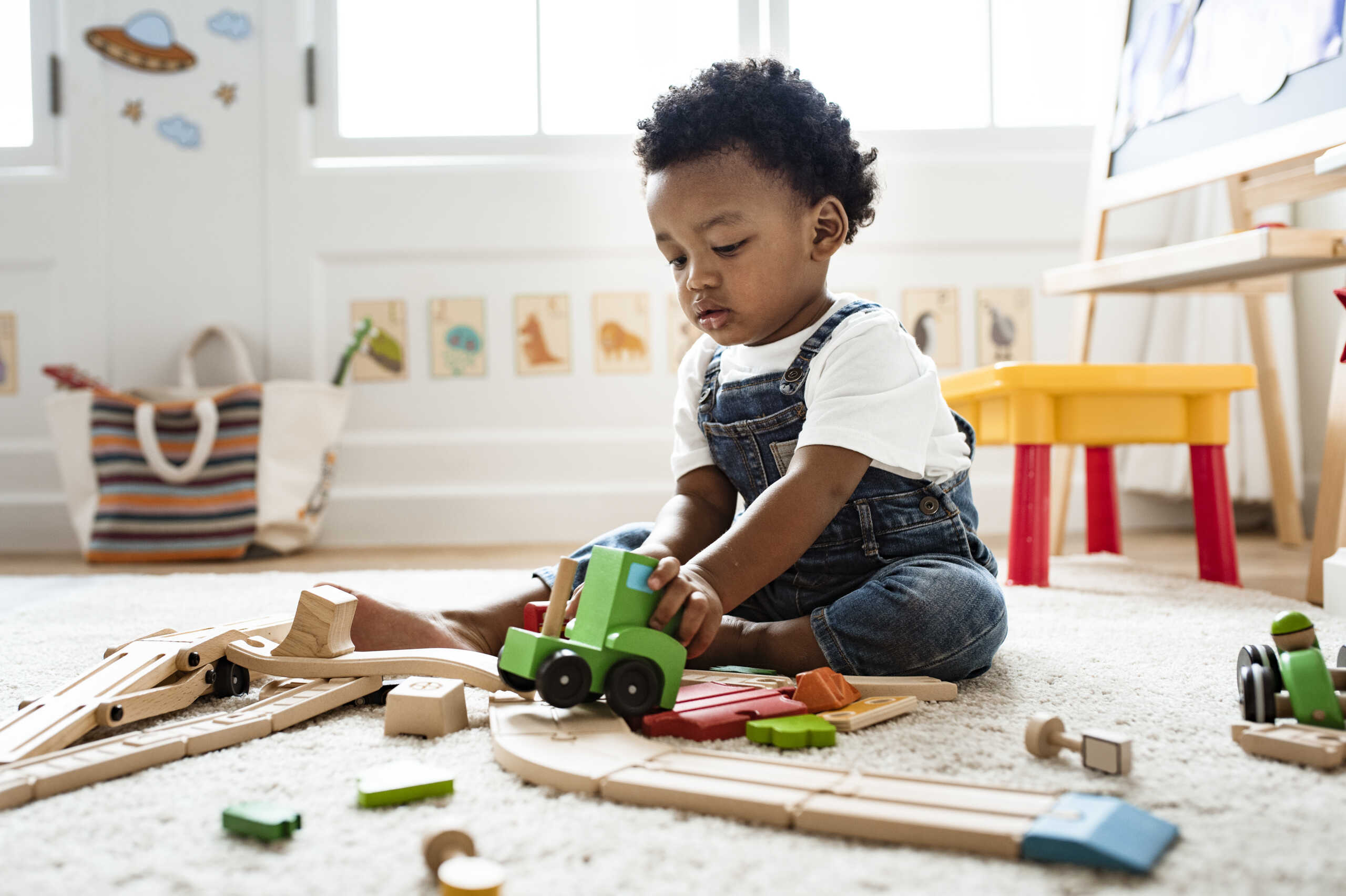 black children playing together