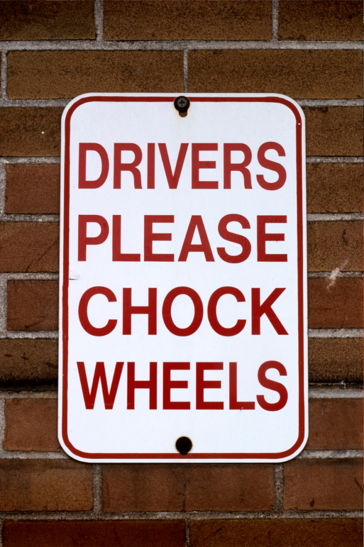 Load Chocks Sign Truck Restraints are Essential for Safety and Security at Loading Docks ...